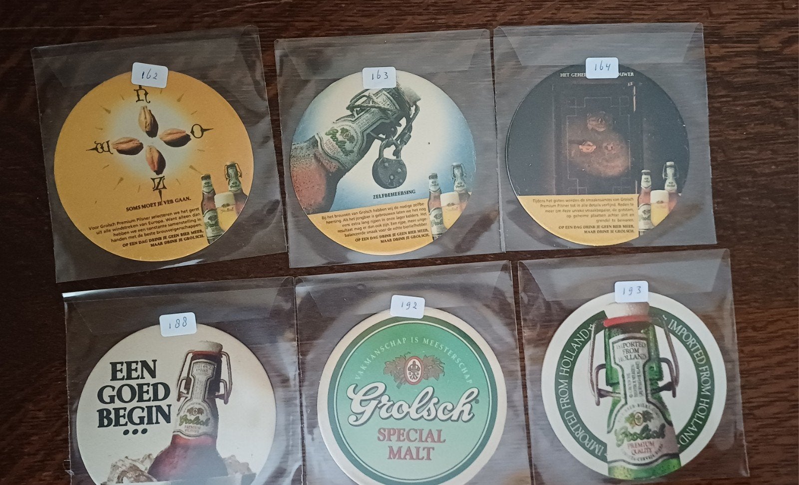 Bier Viltjes Collectie - Grolsch, Heineken, Amstel, Ophalen of Verzenden, Zo goed als nieuw, Viltje(s), Grolsch