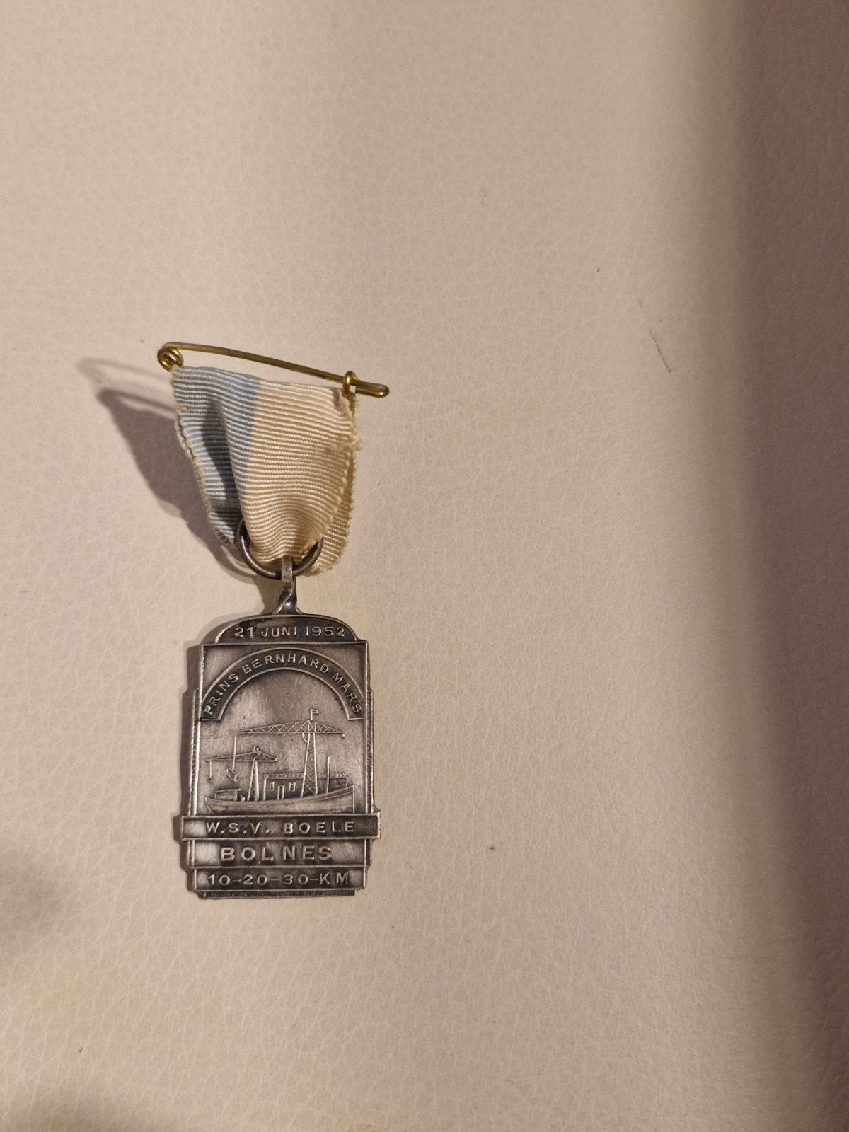 002 Zilverkleurig Prins Bernhard Mars Medaille 1952, Postzegels en Munten, Ophalen of Verzenden