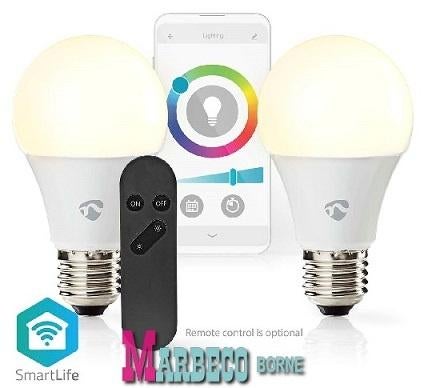 SmartLife Full color LED-lamp, RGB, Koel en Warm wit, 2-Pack, Huis en Inrichting, Minder dan 30 watt, Nieuw, Info@marbeco.nl, Multicolor en Wit