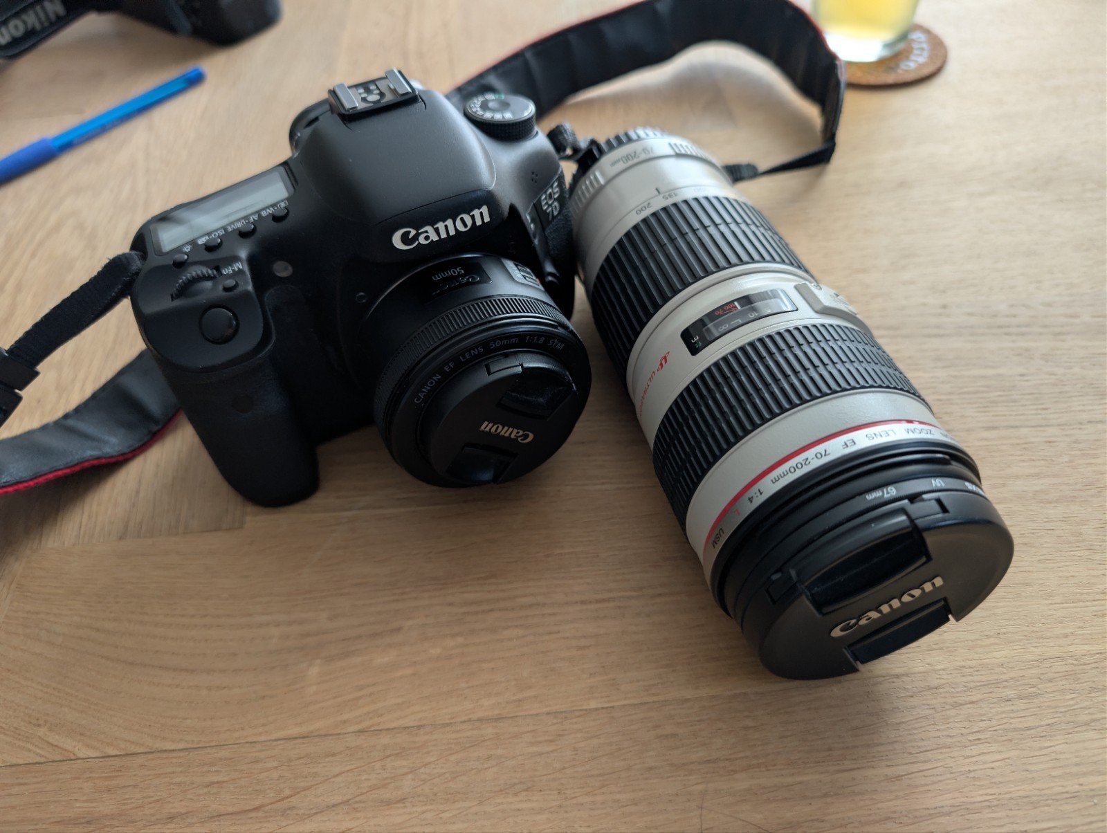 Canon 7D Mark I met 3 lenzen en accessoires, Audio, Tv en Foto, Fotocamera's Digitaal, Gebruikt, Spiegelreflex, Canon, Cameratas