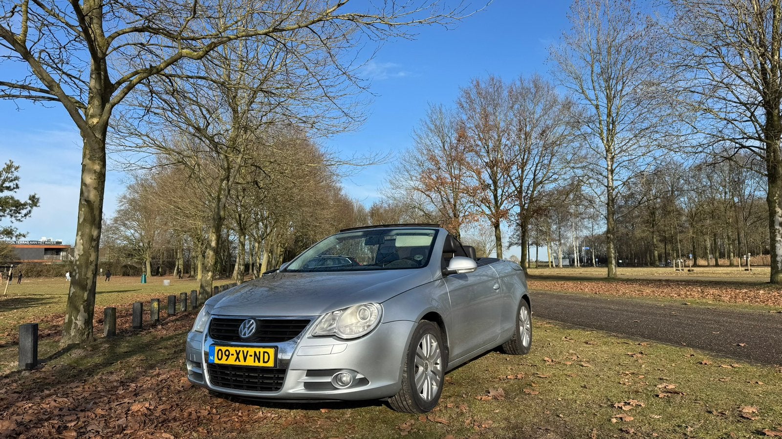 Volkswagen Eos 2.0 16V FSI 110KW 2006 Grijs, Auto's, Volkswagen, Voorwielaandrijving, Zwart, 4 cilinders, 4 stoelen