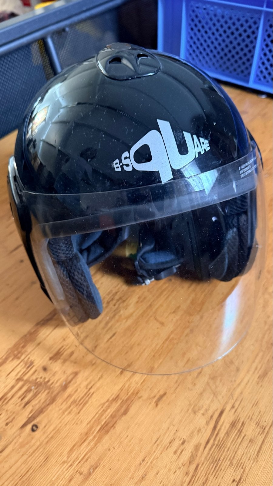 B-Square Scooterhelm / Motorhelm Zwart - Maat XL, Ophalen of Verzenden, Gebruikt, Extra large of groter