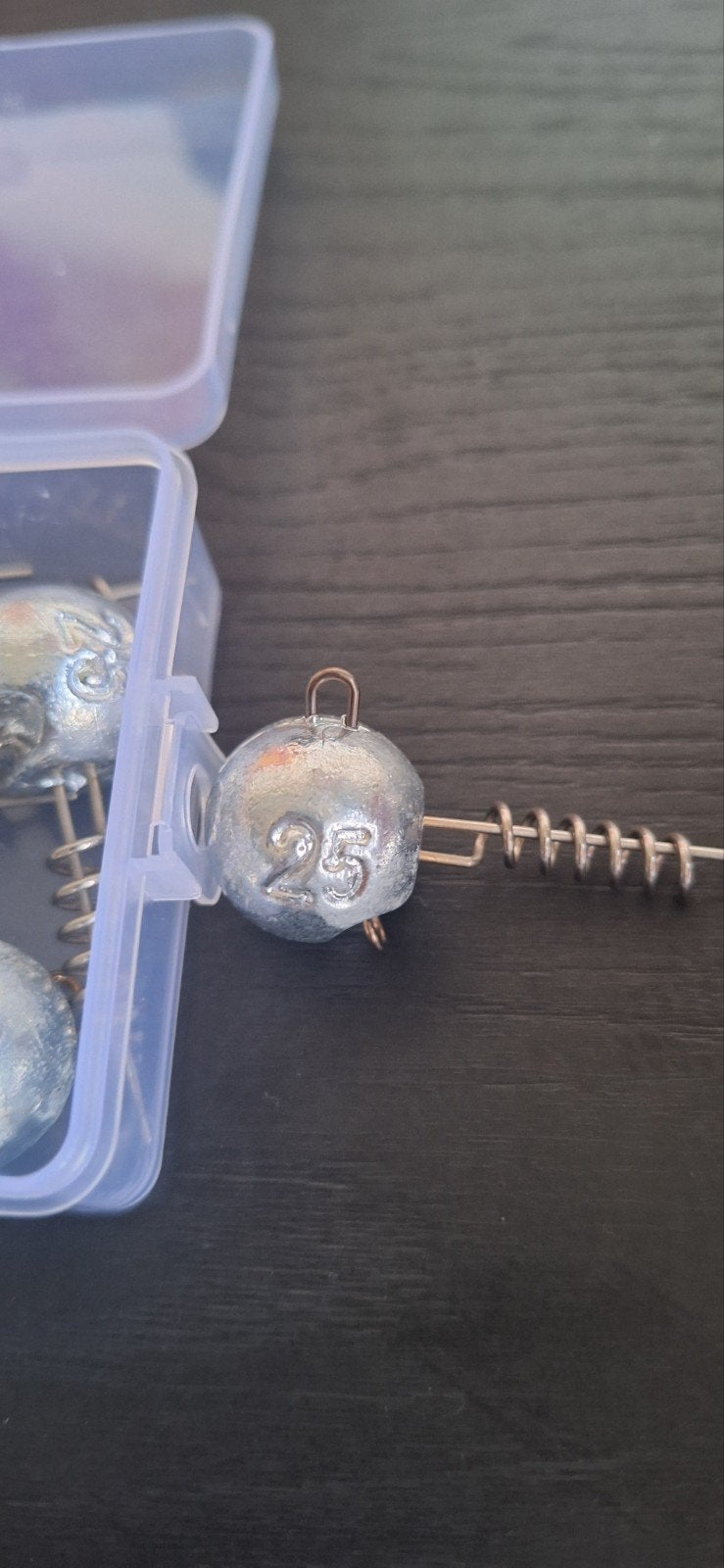 Lood met screw voor vissen (25 gram), Ophalen of Verzenden, Gebruikt, Dobber of Lood