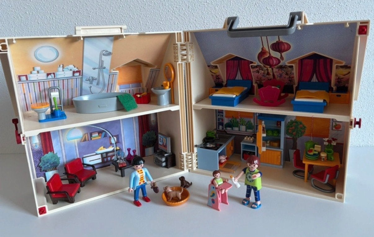 Playmobil Draagbaar Poppenhuis (5167) met veel accessoires, Ophalen of Verzenden, Zo goed als nieuw, Jongen of Meisje