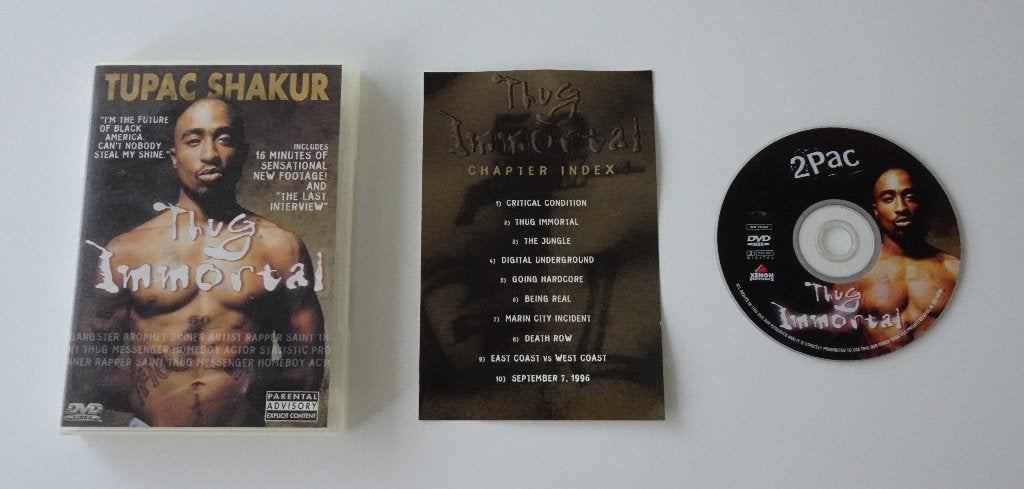 Tupac Shakur: Thug Immortal -- Muziek Documentaire DVD 2001, Alle leeftijden, Ophalen, Zo goed als nieuw