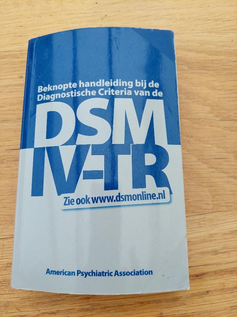 Beknopte handleiding bij de diagnostische criteria van de DS, Ophalen of Verzenden, Gelezen