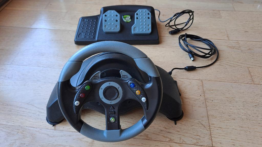 Mad Catz stuur en pedalen XBox 360, Ophalen, Gebruikt, 1 speler, Racen en Vliegen