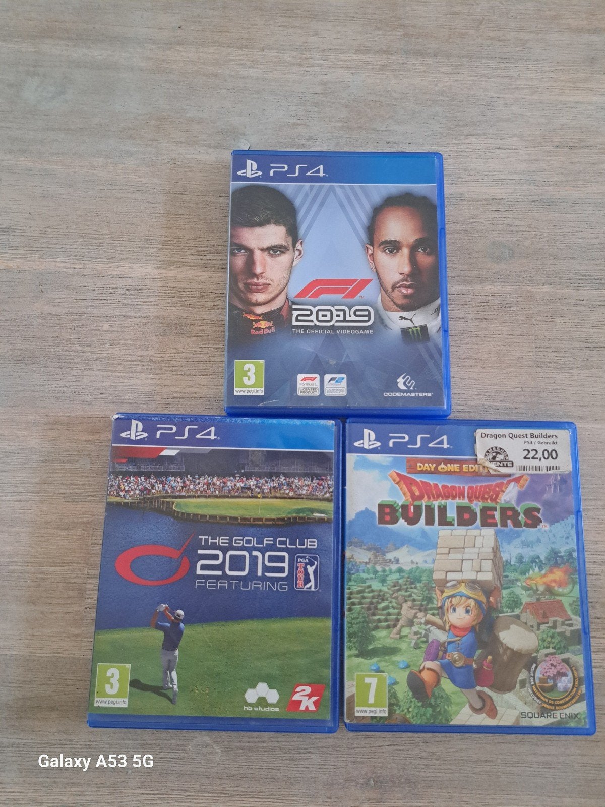 PS4 Games: F1 2019 ,The Golf Club 2019, Dragon Quest Builder, Ophalen, Online, Gebruikt, 1 speler
