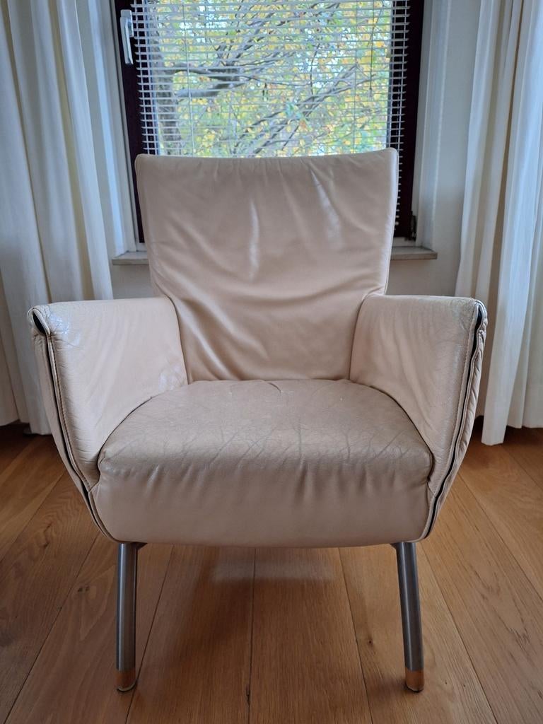 Design stoel, Gerard vd Berg. Alleen ophalen., Huis en Inrichting, Fauteuils, Ophalen, Gebruikt, Minder dan 75 cm, Design