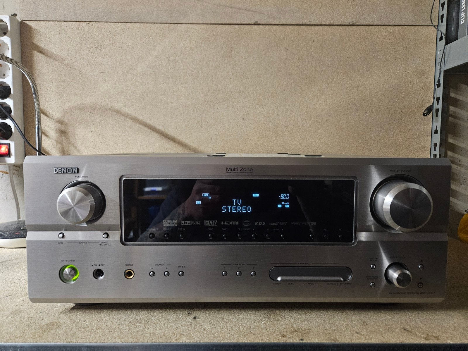 Denon AVR 2307 Receiver - Multi Zone Home Entertainment, 70 watt of meer, Zo goed als nieuw, Overige spelers, Ophalen