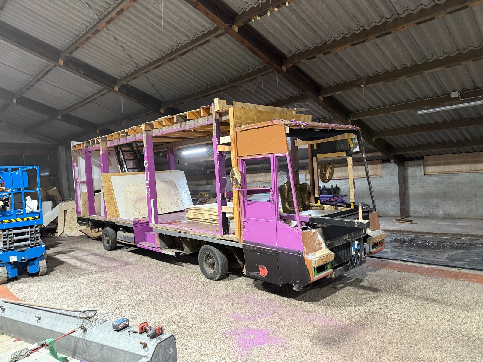 SRVwagen / optochtwagen, Hobby en Vrije tijd, Ophalen, Gebruikt
