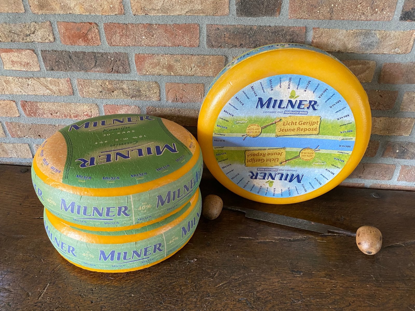 Decoratie/ dummy kaas Milner, Ophalen of Verzenden, Gebruikt, Kunststof