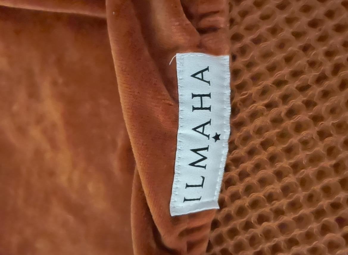 ILMAHA zacht dun matrasje +hoes wafelstof/fluweel, Ophalen, Zo goed als nieuw, Rechthoekig, Boxkleed