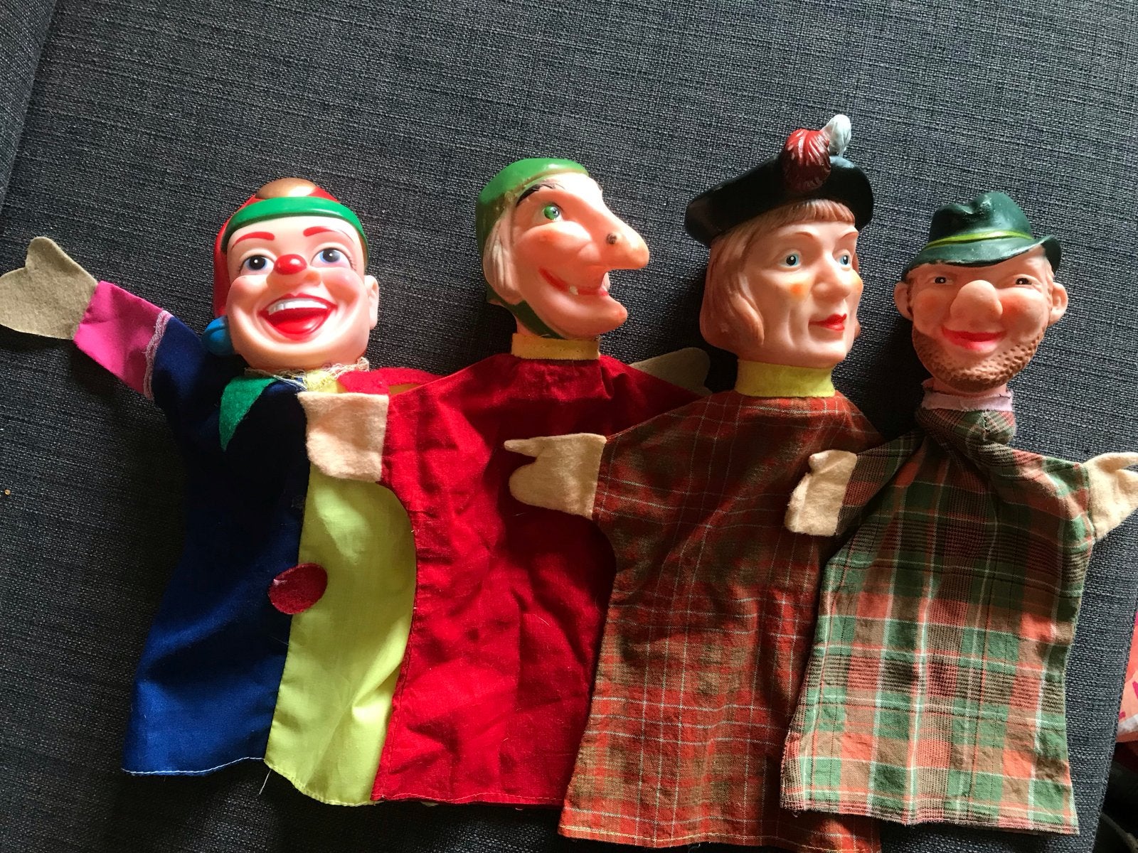Grote collectie poppenkastpoppen en vingerpoppetjes, Ophalen of Verzenden, Gebruikt, Overige typen