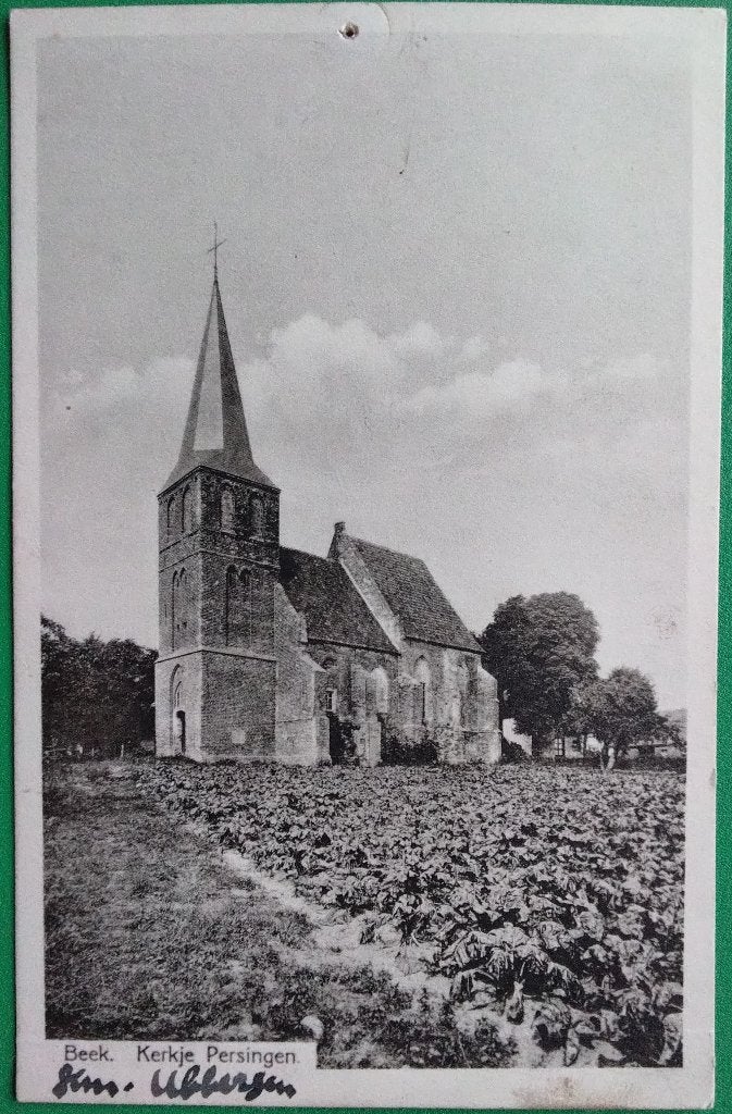 Beek, Kerkje Persingen. Klf, Verzenden, 1940 tot 1960, Ongelopen, Gelderland
