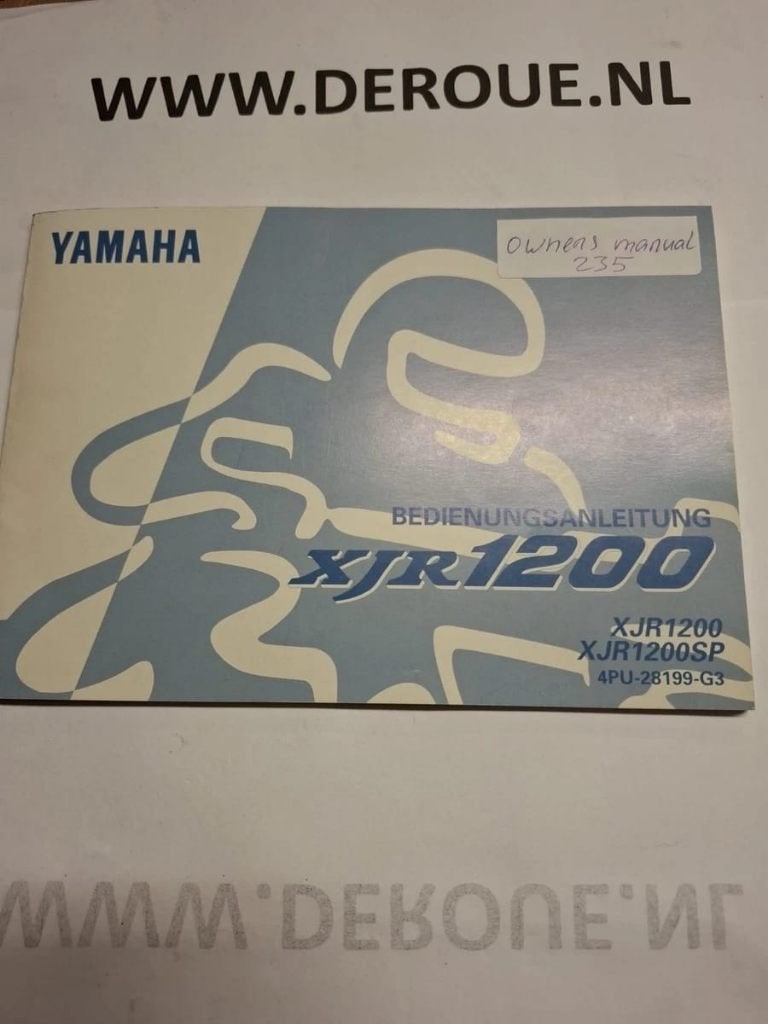 235 OWNERS MANUAL YAMAHA XJR1200/ XJR1200SP 1997, Ophalen of Verzenden, Yamaha