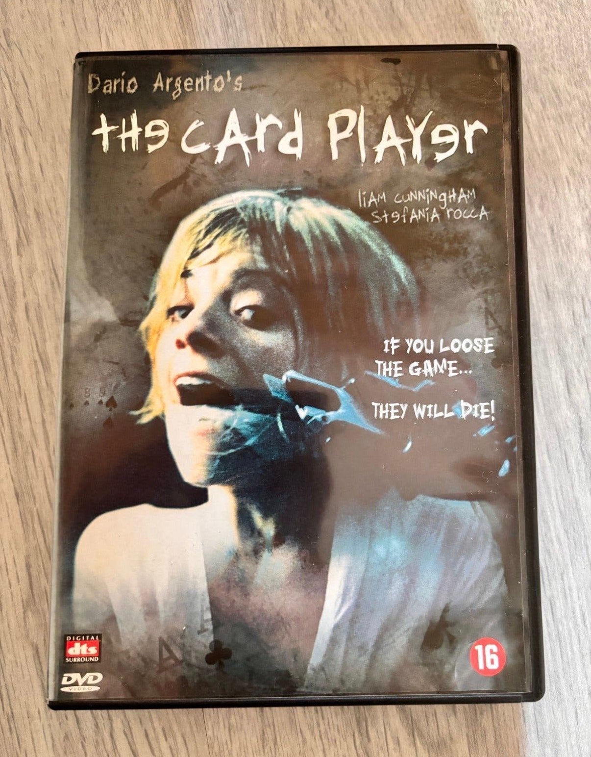 #3 Dario Argento's The Card Player DVD - Thriller, Psychologische thriller, Vanaf 16 jaar, Nederlands, Ophalen of Verzenden