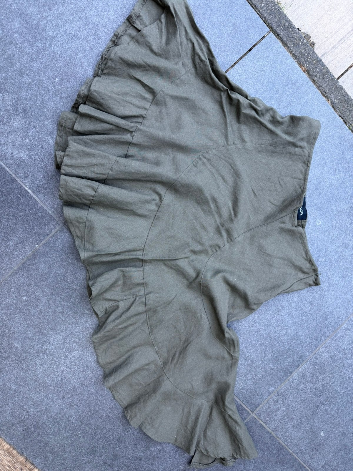 linnen rokje   L, Kleding | Dames, Jumpsuits, Ophalen of Verzenden, Zo goed als nieuw, Maat 42/44 (L), Groen
