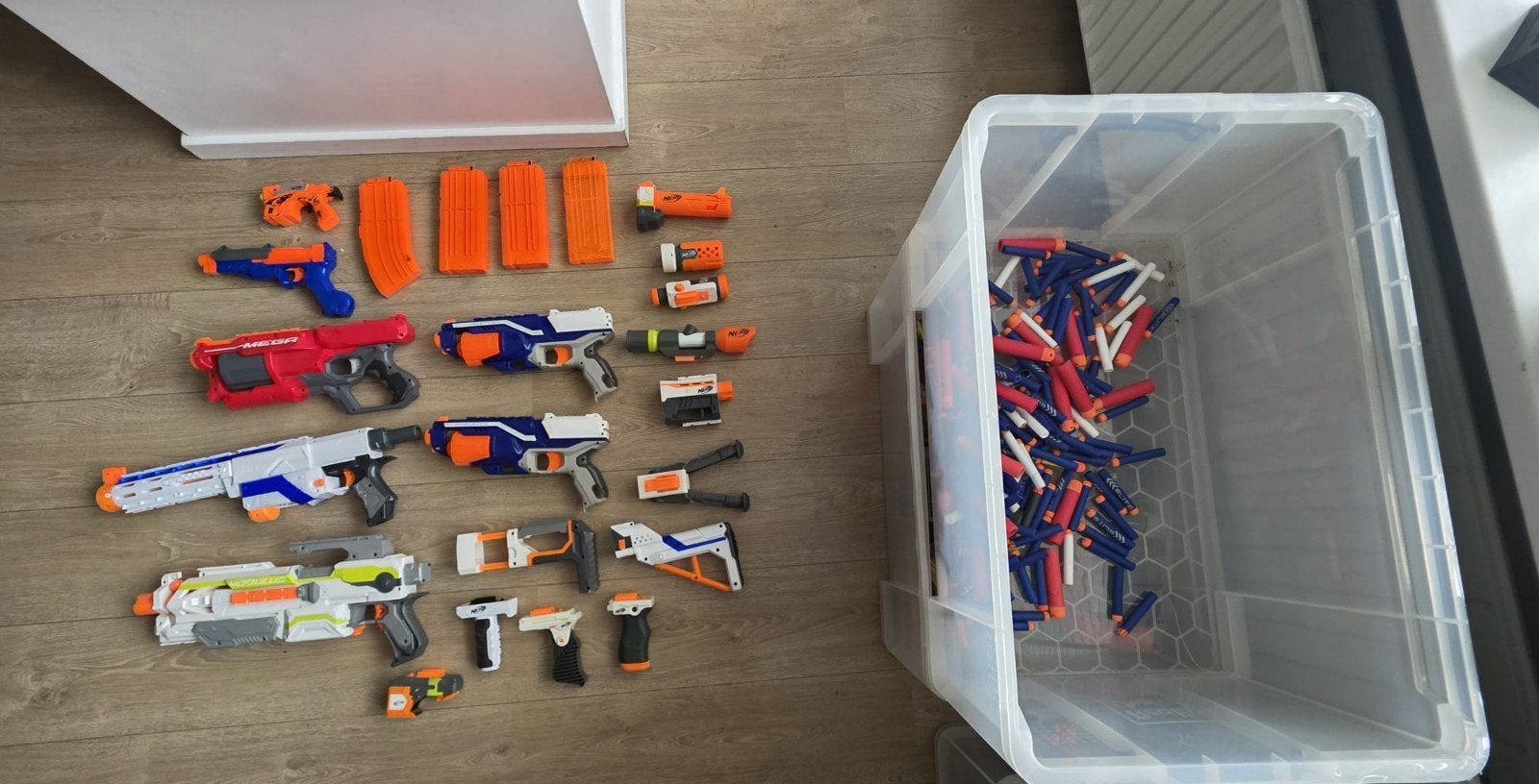 Nerf speelgoed pistolen., Ophalen of Verzenden, Zo goed als nieuw, Overige materialen