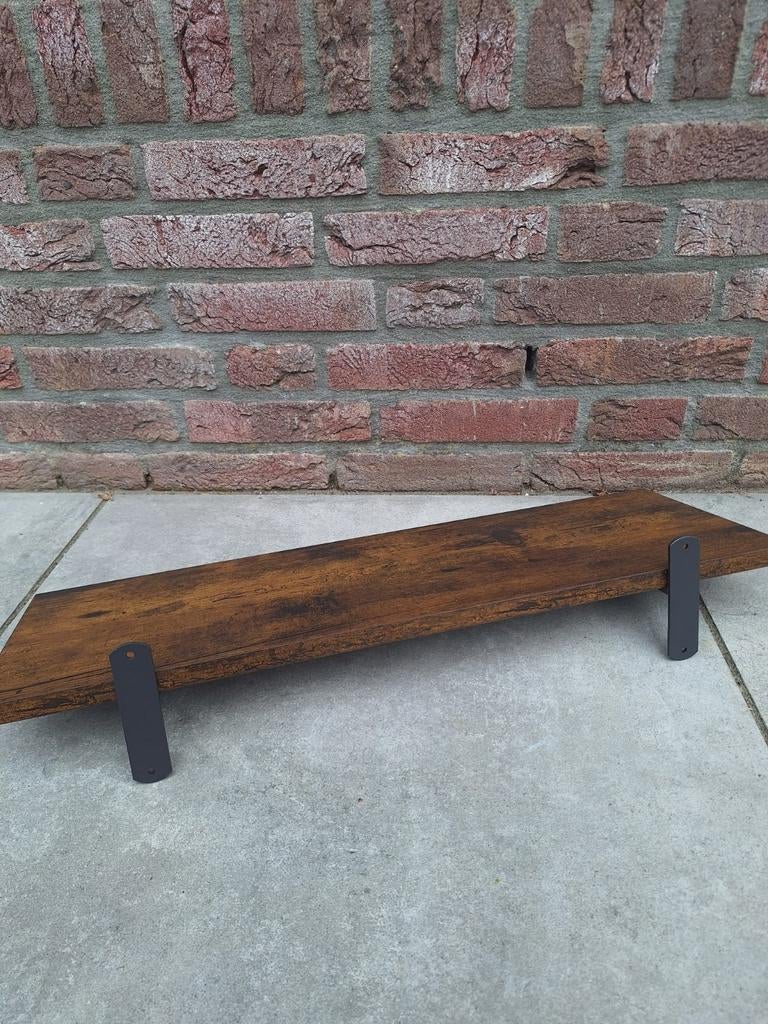 Zwevende Wandplank Decoratie plank 60x20cm Donker Hout, Ophalen of Verzenden, Nieuw