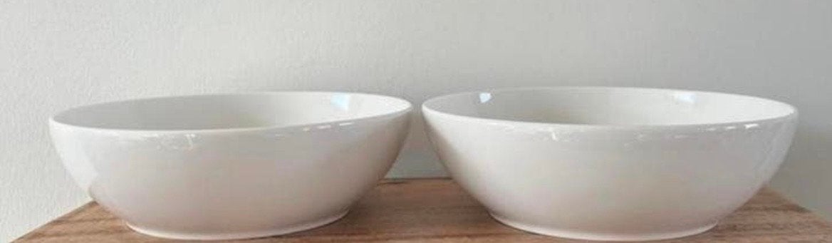 2 gtote schalen wit La Toscana nieuw!, Ophalen, Nieuw, Overige stijlen, Schaal of Schalen