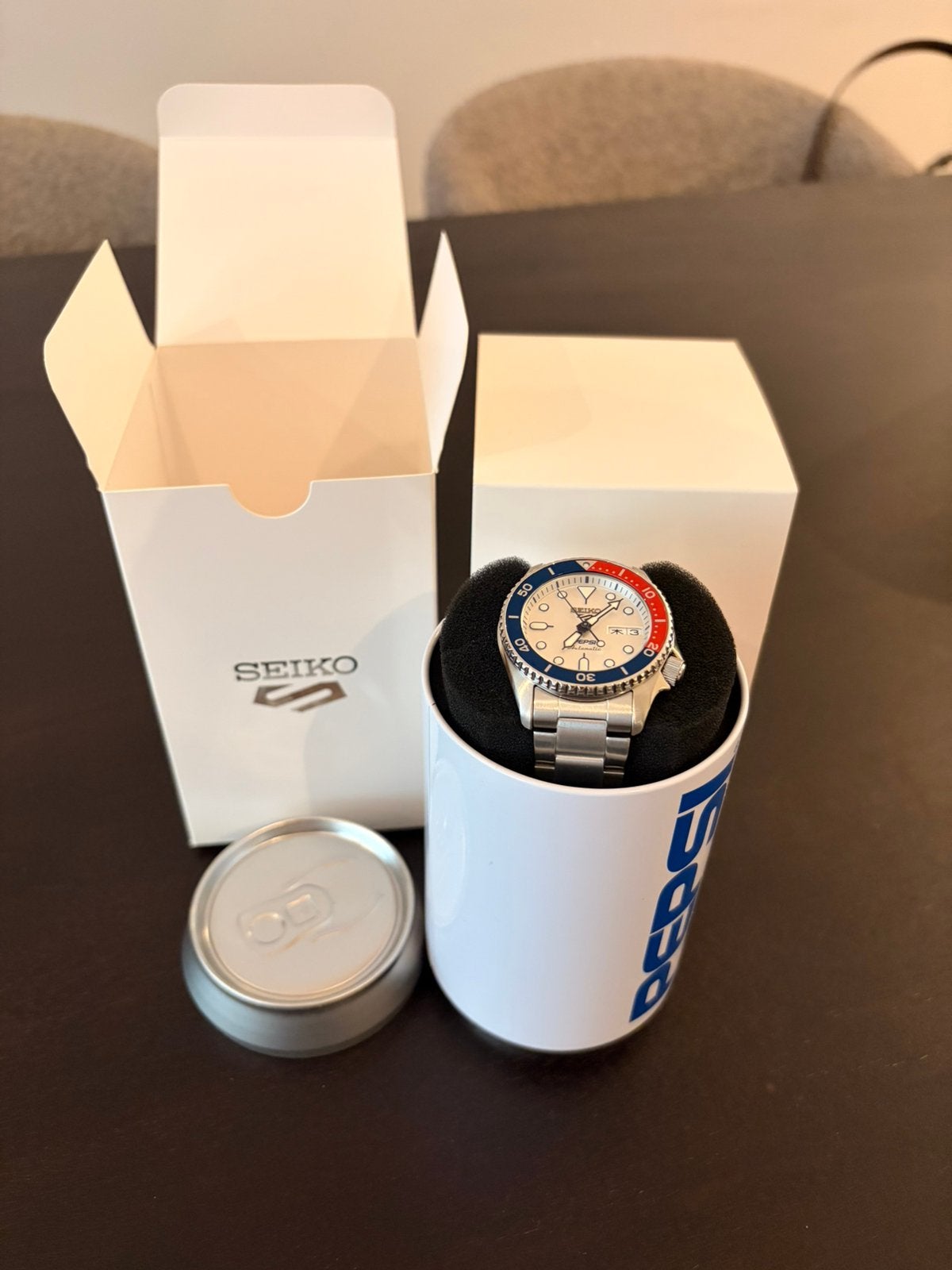 Seiko 5 Sports SRPL99K1 Pepsi Limited Edition, Ophalen of Verzenden, Nieuw, Staal, Seiko