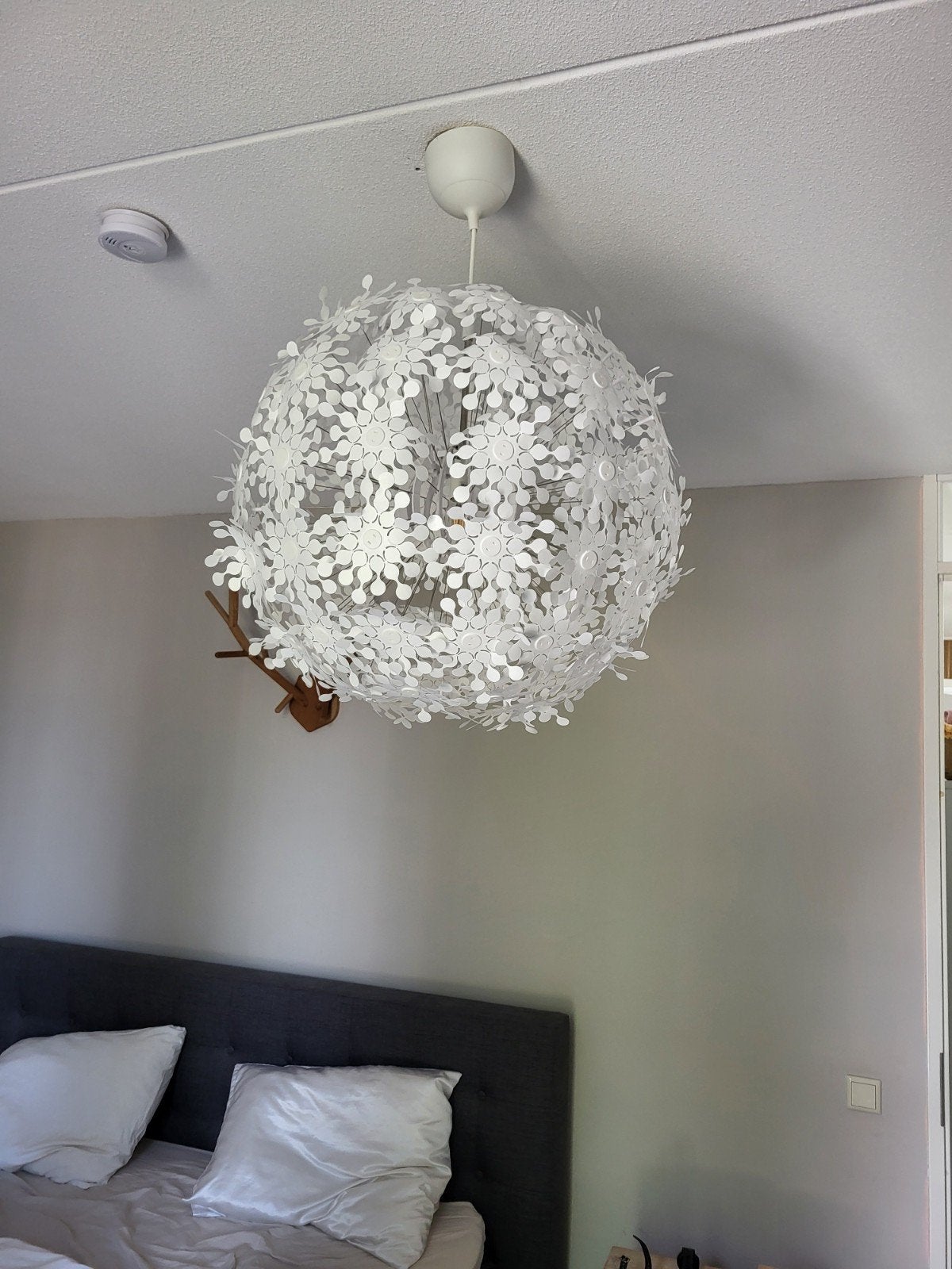 IKEA Maskros hanglamp - Witte bloemen design, Ophalen, Kunststof, 50 tot 100 cm, Minder dan 100 cm