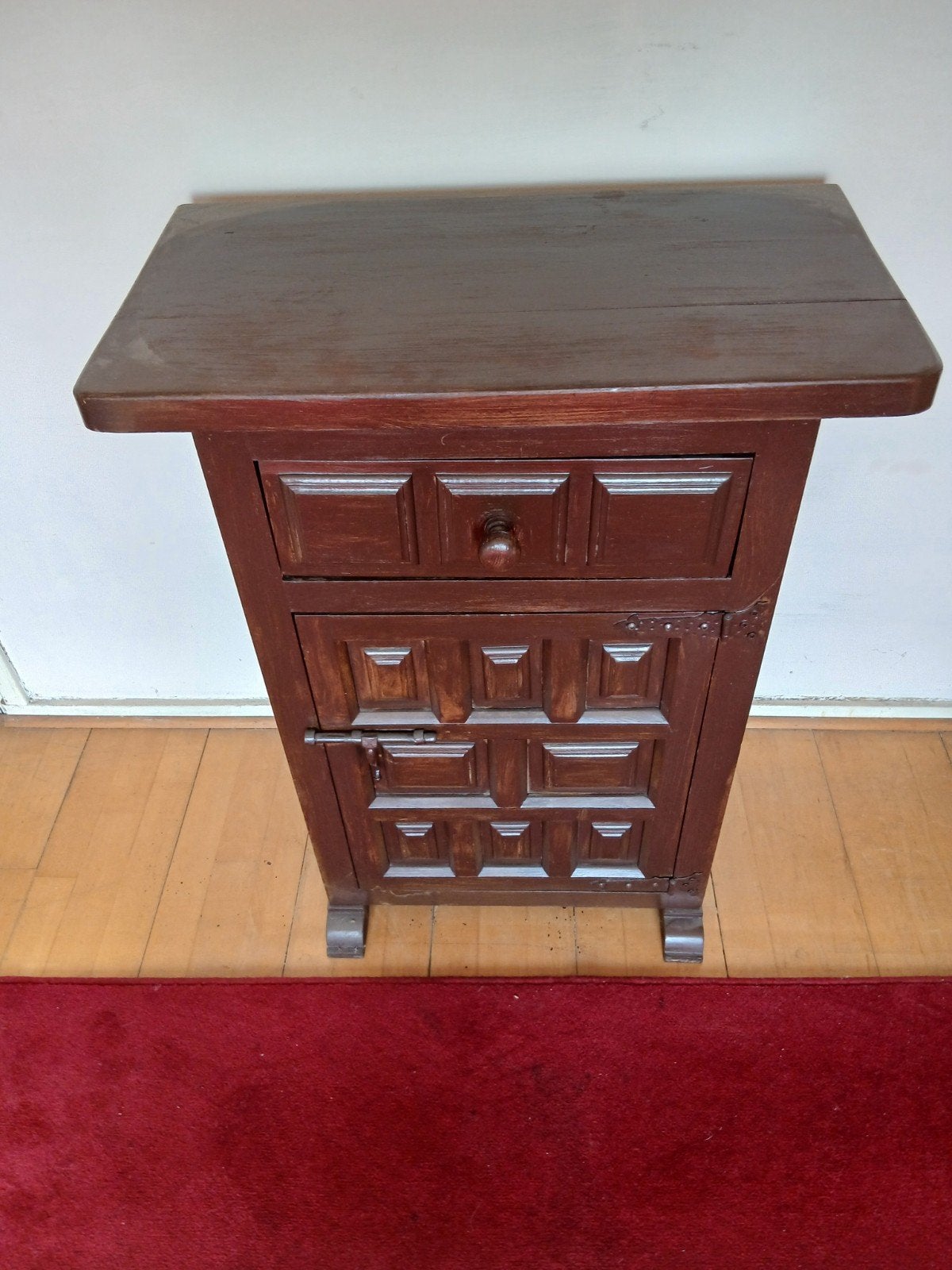 Eiken kastje, Huis en Inrichting, Ophalen, 50 tot 100 cm, 3 of 4 laden, Minder dan 100 cm