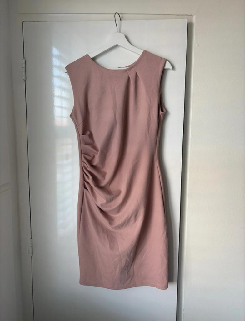 Oud roze Costes Getailleerde zomer jurk maat L, Maat 38/40 (M), Ophalen of Verzenden, Roze, Gedragen