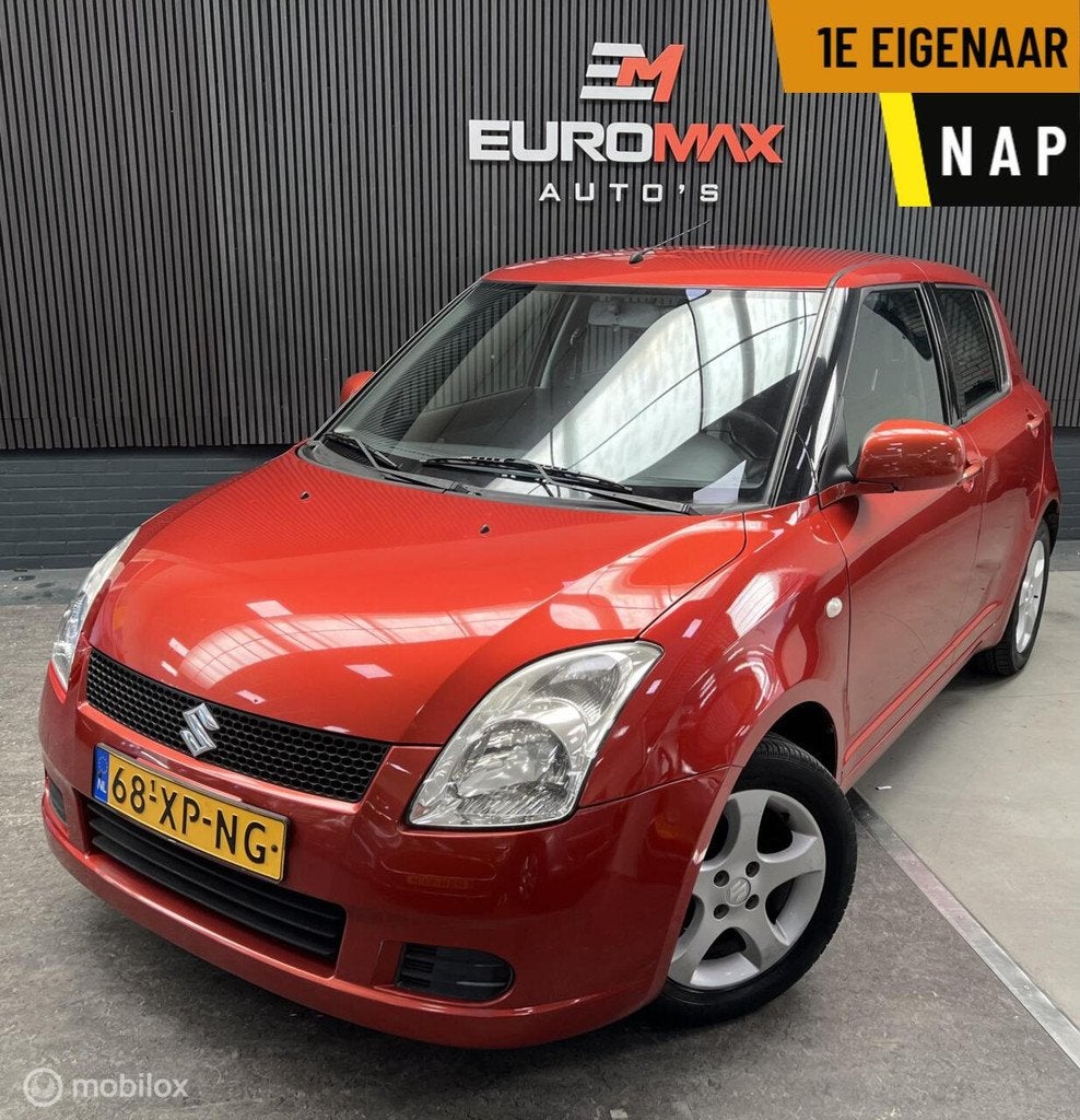 Suzuki Swift 1.3 GA Airco | 1e Eig. | NAP | Elek. Ramen, Auto's, Suzuki, Voorwielaandrijving, Stof, Zwart, 965 kg