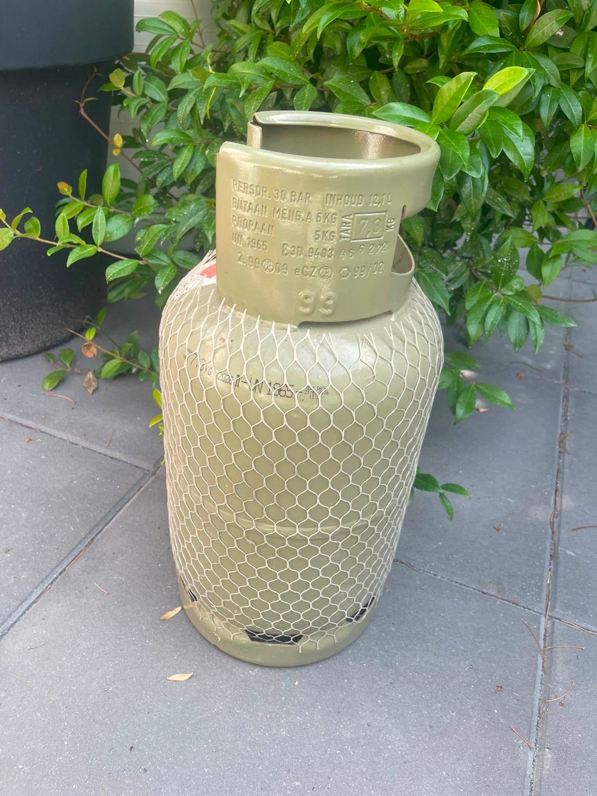 gasfles, Ophalen, Gebruikt