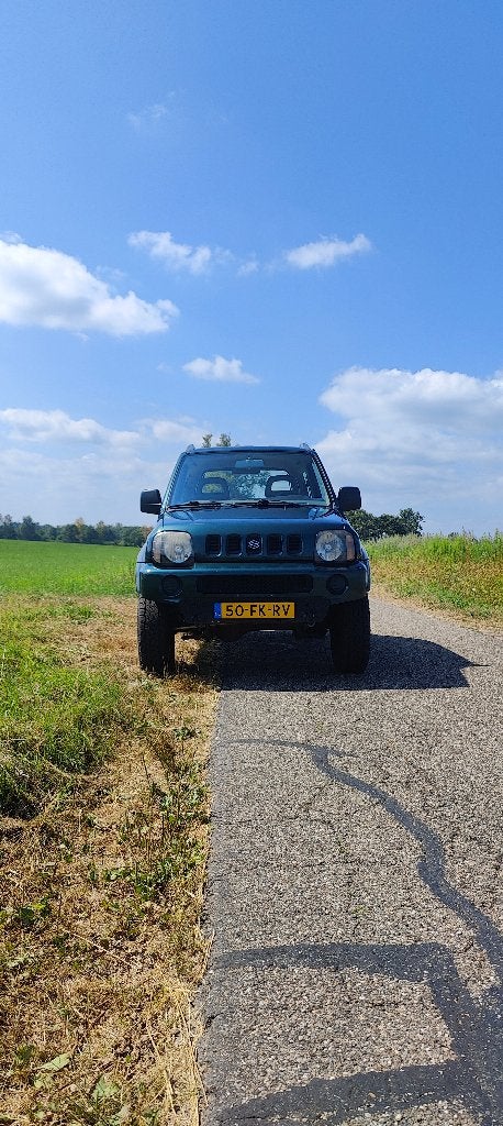 Suzuki Jimny 1.3 JX 4WD 2000 Groen, Stof, 40 €/maand, 4 cilinders, Origineel Nederlands