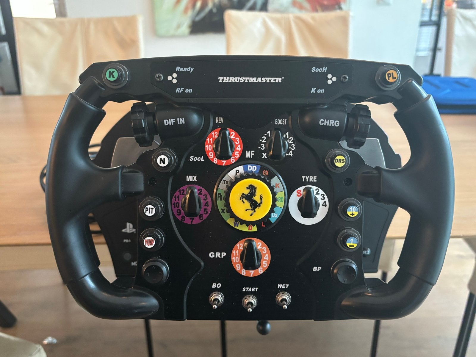 PC/PS Thrustmaster T300RS GT Edition met Ferrari F1 add-on, Racestuur, Gebruikt, Force feedback, Thrustmaster