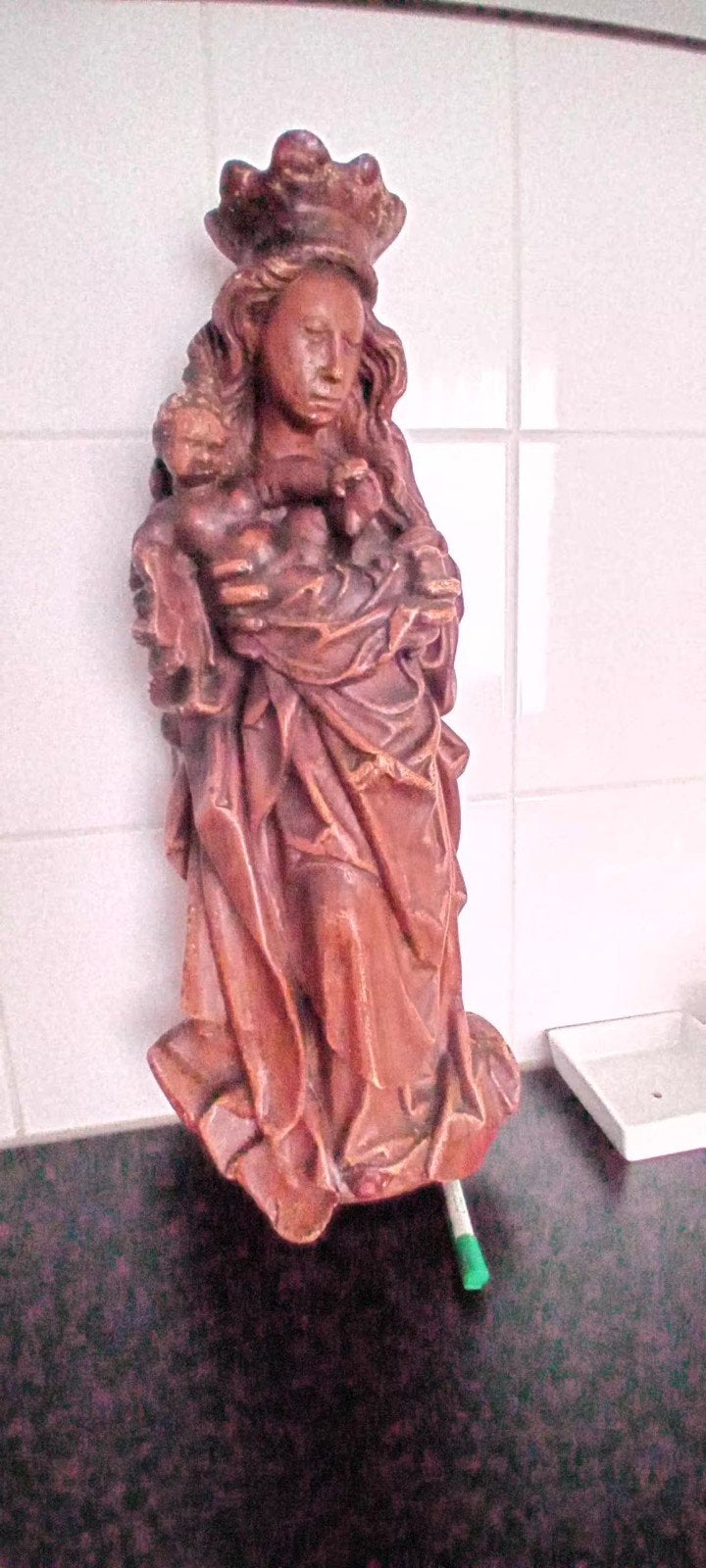 Maria/ Jezus beeld, Ophalen