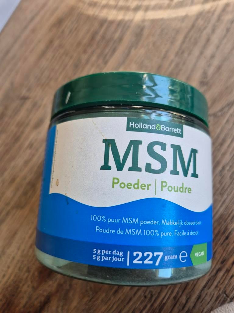 Msm poeder nieuw en een aangebroken pot.., Ophalen of Verzenden, Nieuw, Poeder of Drank