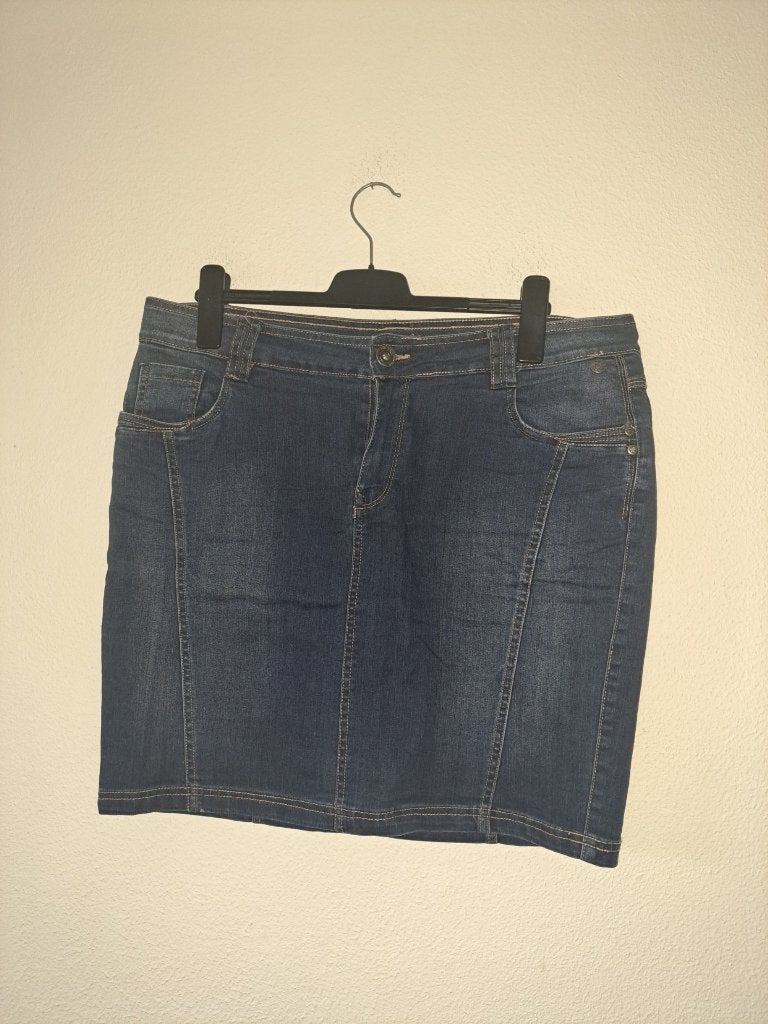 blauwe ms mode spijkerrok maat 44, Kleding | Dames, Blauw, Maat 42/44 (L), Ophalen of Verzenden, Zo goed als nieuw