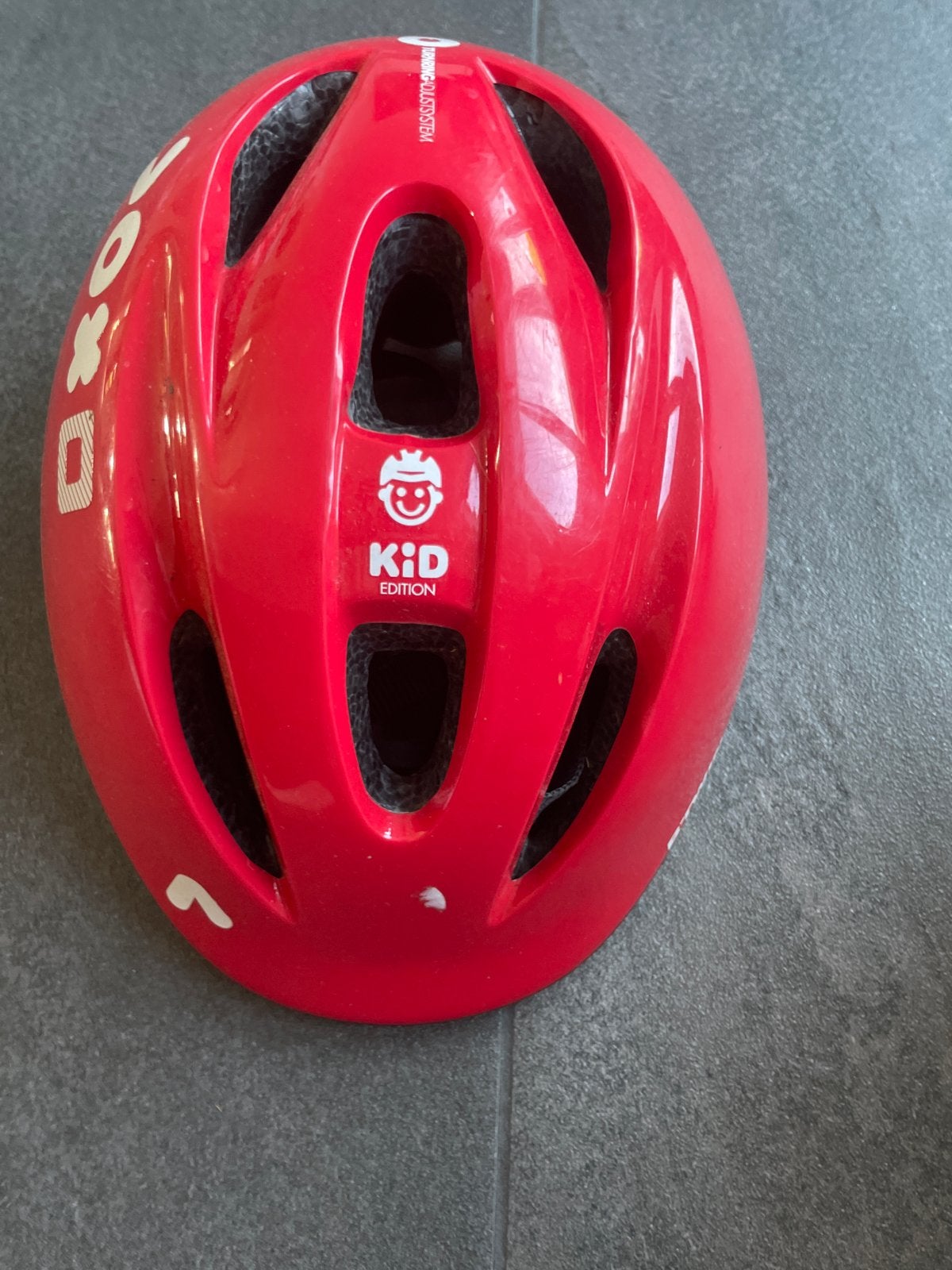 B'Twin Fietshelm Rood - Kinderhelm 47-53 cm, Ophalen of Verzenden, Gebruikt, Overige maten, Jongen of Meisje