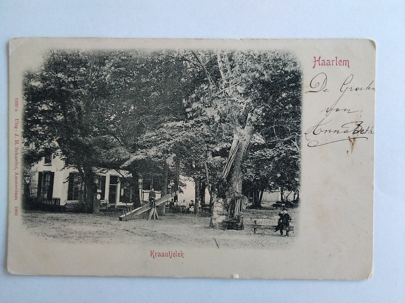 Ansichtkaart Overveen / Bloemendaal Kraantje Lek 1900, Verzenden, Voor 1920, Noord-Holland