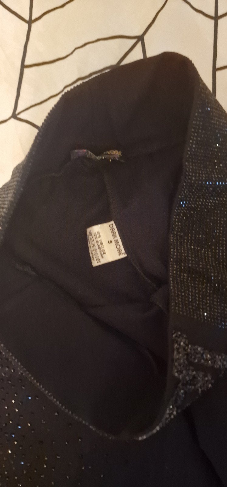 Nieuwe zwarte broek met glitters - Maat S, Zwart, Nieuw, Ophalen of Verzenden, Dark More