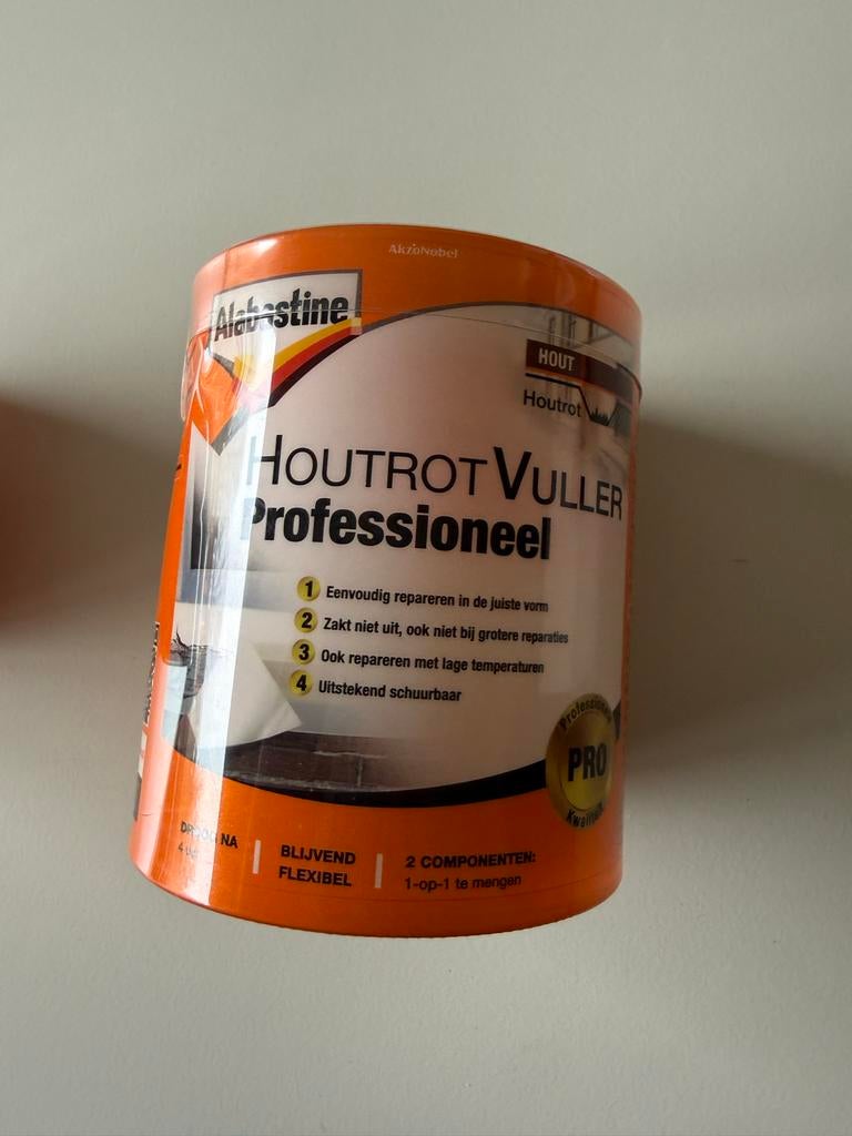 Alabastine Houtrotvuller Professioneel, Overige kleuren, Nieuw, Ophalen of Verzenden, Verf