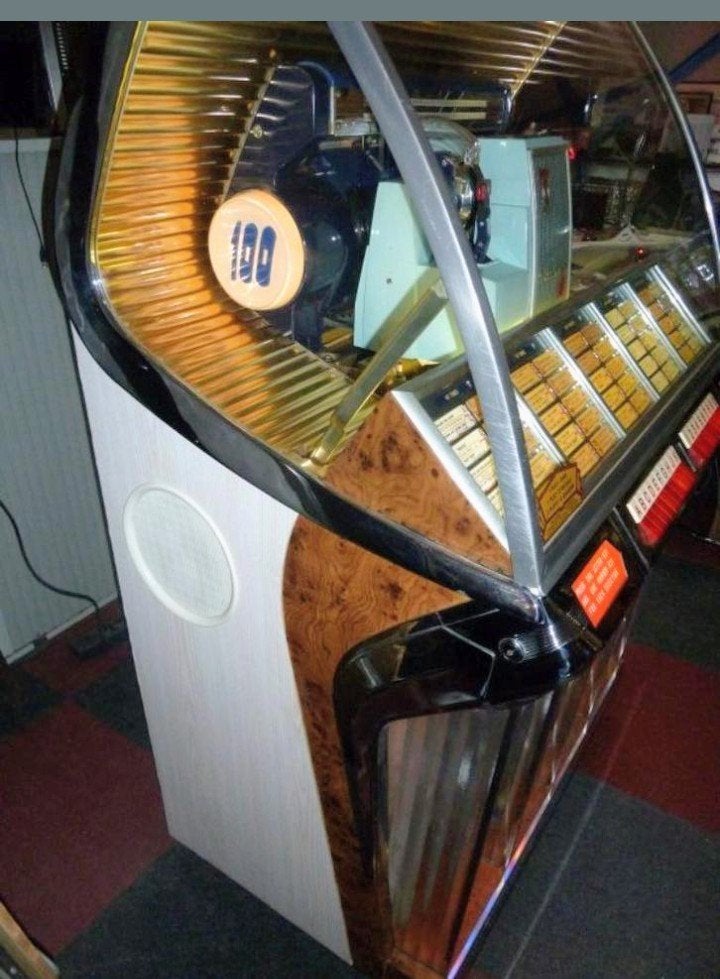 Seeburg HF100R Jukebox met Bluetooth en afstandsbediening, Ophalen of Verzenden