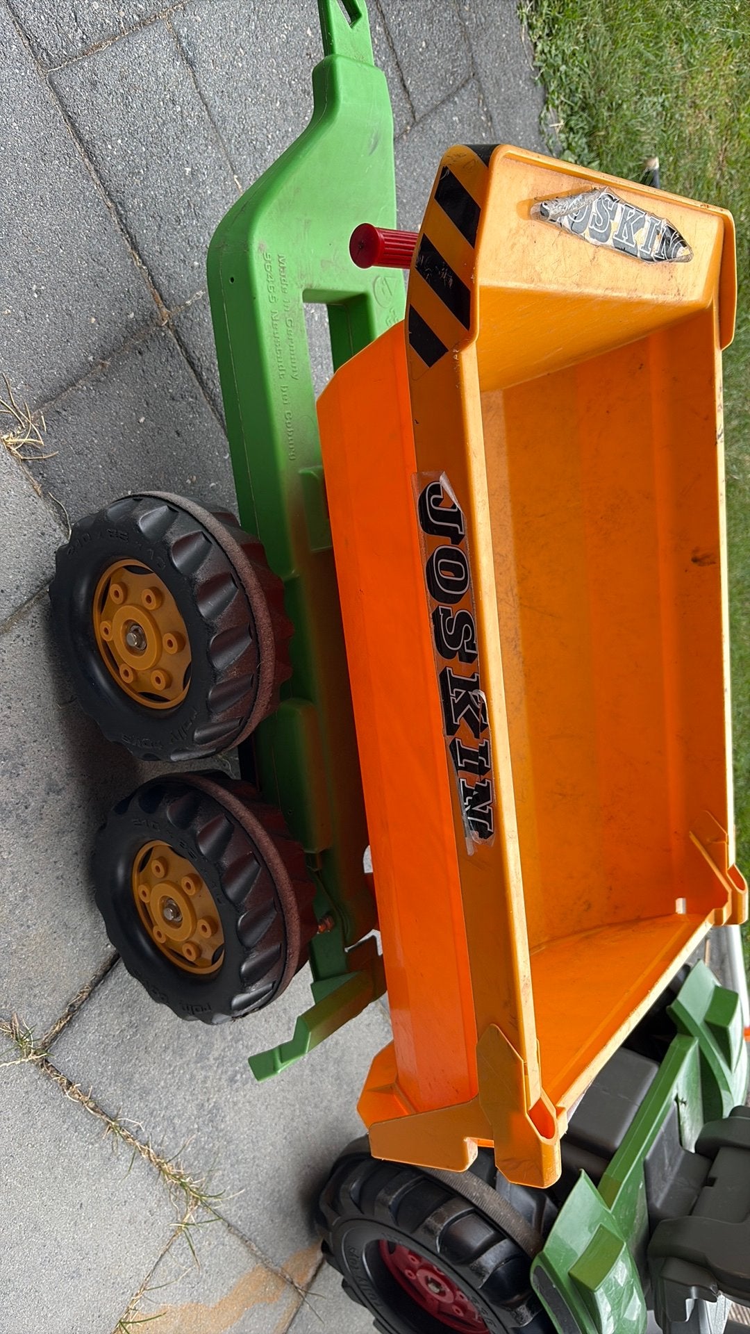 Joskin aanhanger voor traptractor, Kinderen en Baby's, Speelgoed | Speelgoedvoertuigen, Ophalen, Gebruikt
