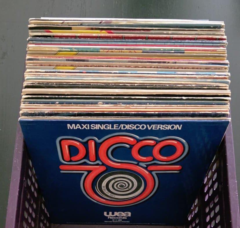 100 Maxi Vinyl singles 12 Inch, Gebruikt, Fotohoes, Maxi-single, 1980 - 1989