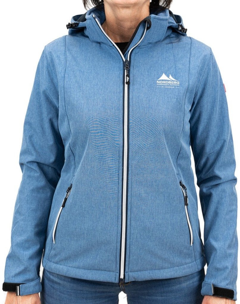 Nordberg Rinda - Softshell Outdoor lente /zomerjas Dames, Blauw, Nieuw, Nordberg, Ophalen