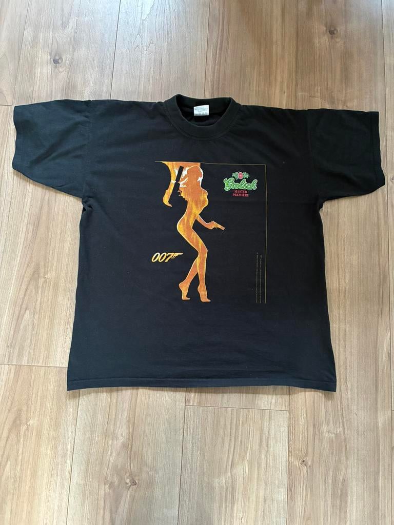 Zwart T-shirt 007 grolsch master première, Ophalen of Verzenden, Gedragen, Overige maten, Zwart