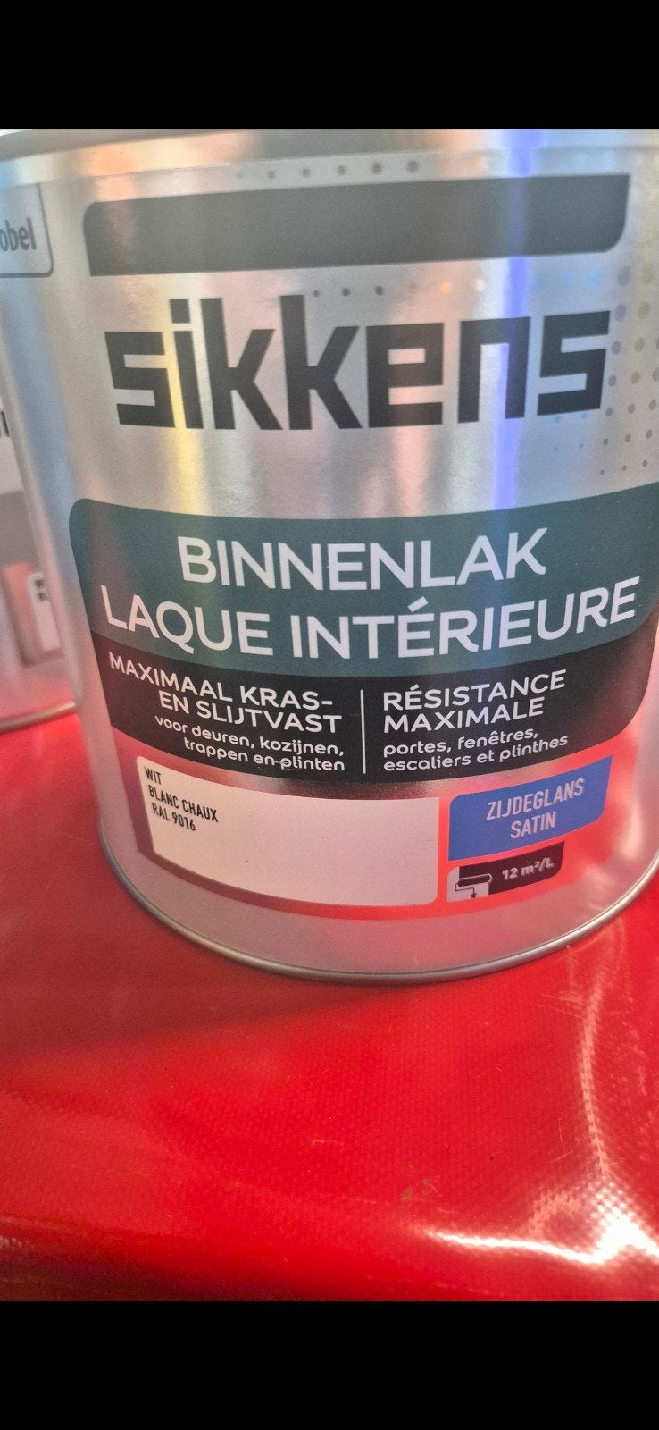 sikkens binnenlak zijdeglans 9016, Ophalen, Nieuw, Wit