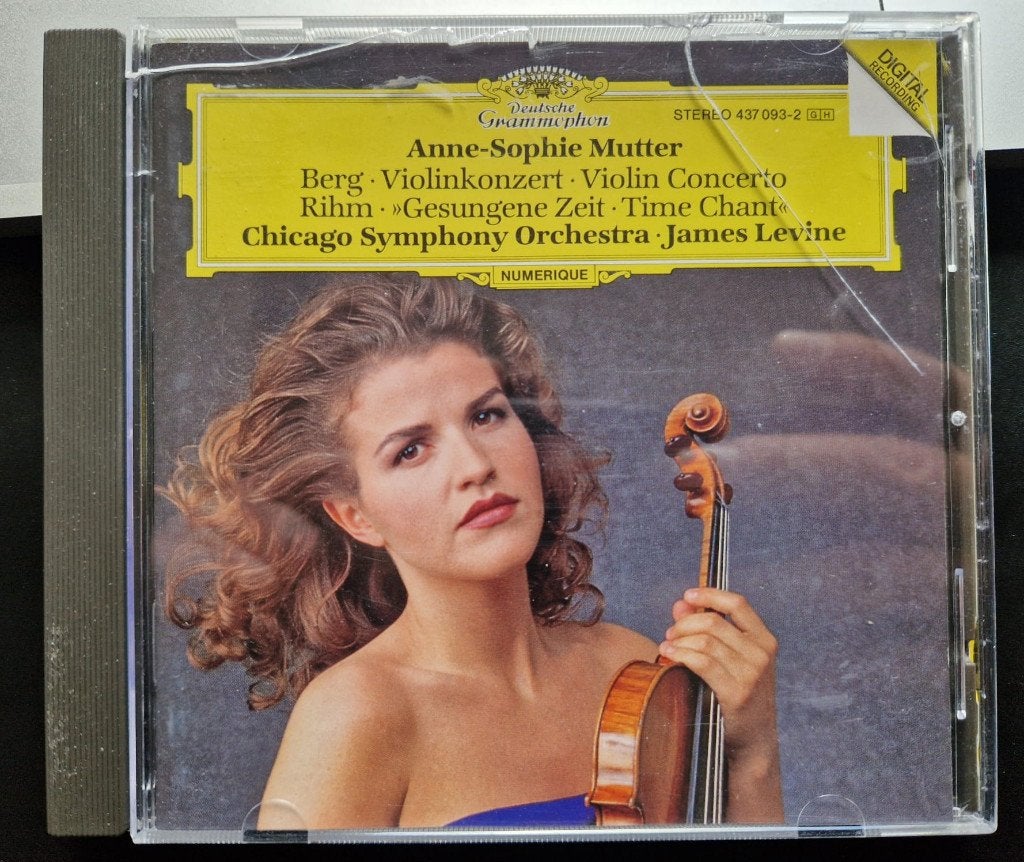 Anne-Sophie Mutter / Berg Violin Concerto, Rihm Time-Chant, Ophalen of Verzenden, Modernisme tot heden, Zo goed als nieuw, Orkest of Ballet