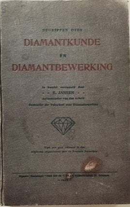 Jansen - Begrippen over diamantkunde en diamantbewerking, Antiek en Kunst, Ophalen of Verzenden