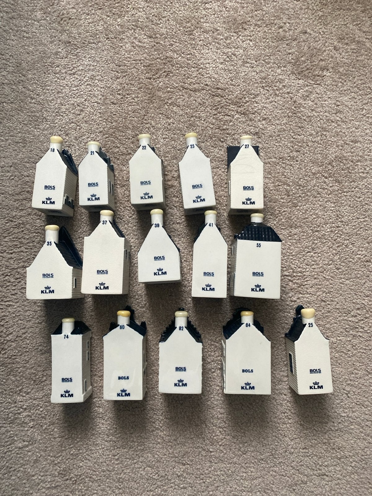 KLM BOLS Delfts Blauw huisjes - Collectie, Verzamelen, Ophalen of Verzenden, Gebruikt, 81 t/m 91