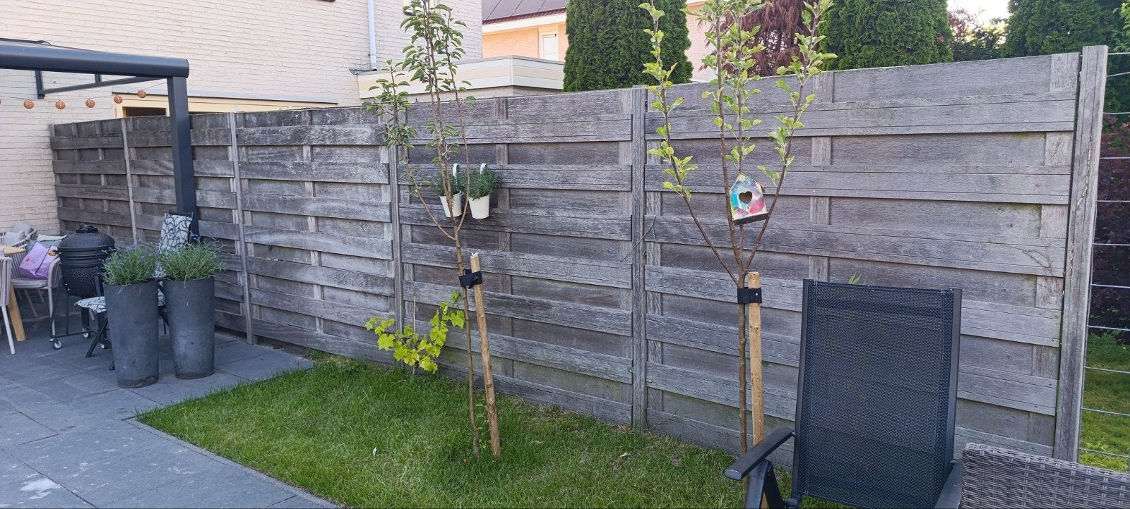 5 x Tuinscherm/Schutting 180x180cm (zonder palen), Ophalen, Minder dan 3 meter, Hout, 1 tot 2 meter